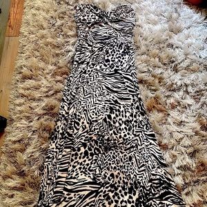 Guess Zebra Maxi Dress